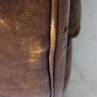 Antique Leather Club Chair - elsie green - furniture