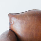 Antique Leather Club Chair - elsie green - furniture