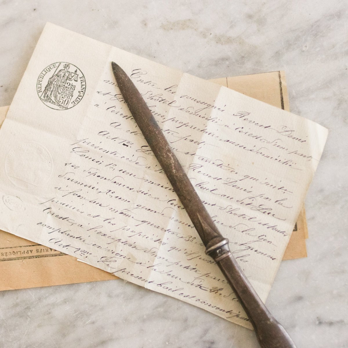 Antique Letter Opener - elsie green - decor