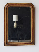 Antique Louis Philippe Mirror with Red Clay Bole | 23.5 x 30.25 - elsie green - decor