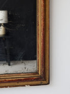 Antique Louis Philippe Mirror with Red Clay Bole | 23.5 x 30.25 - elsie green - decor