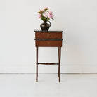 Antique Marble Bedside Table - elsie green - Furniture