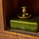 Antique Marble Bedside Table with Book-matched Door - elsie green - furniture