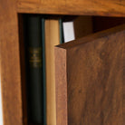Antique Marble Bedside Table with Book-matched Door - elsie green - furniture