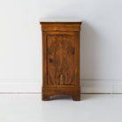 Antique Marble Bedside Table with Book-matched Door - elsie green - furniture