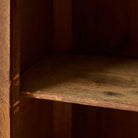Antique Marble Bedside Table with Book-matched Door - elsie green - furniture