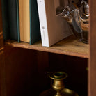 Antique Marble Bedside Table with Book-matched Door - elsie green - furniture