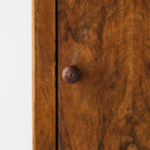 Antique Marble Bedside Table with Book-matched Door - elsie green - furniture