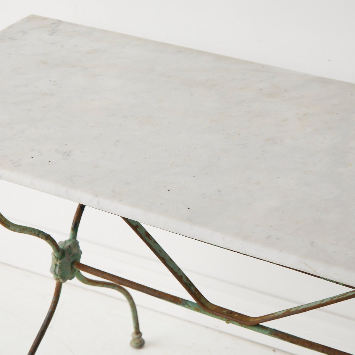 Antique Marble Bistro Table - elsie green - furniture