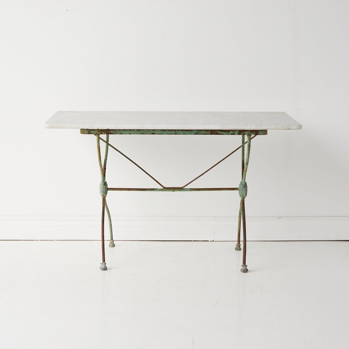 Antique Marble Bistro Table - elsie green - furniture