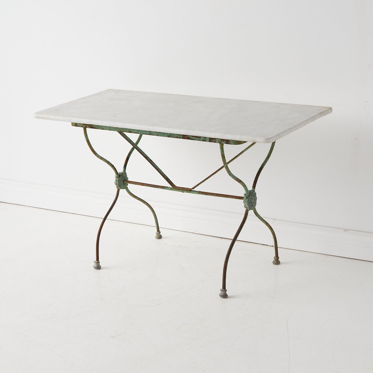Antique Marble Bistro Table - elsie green - furniture