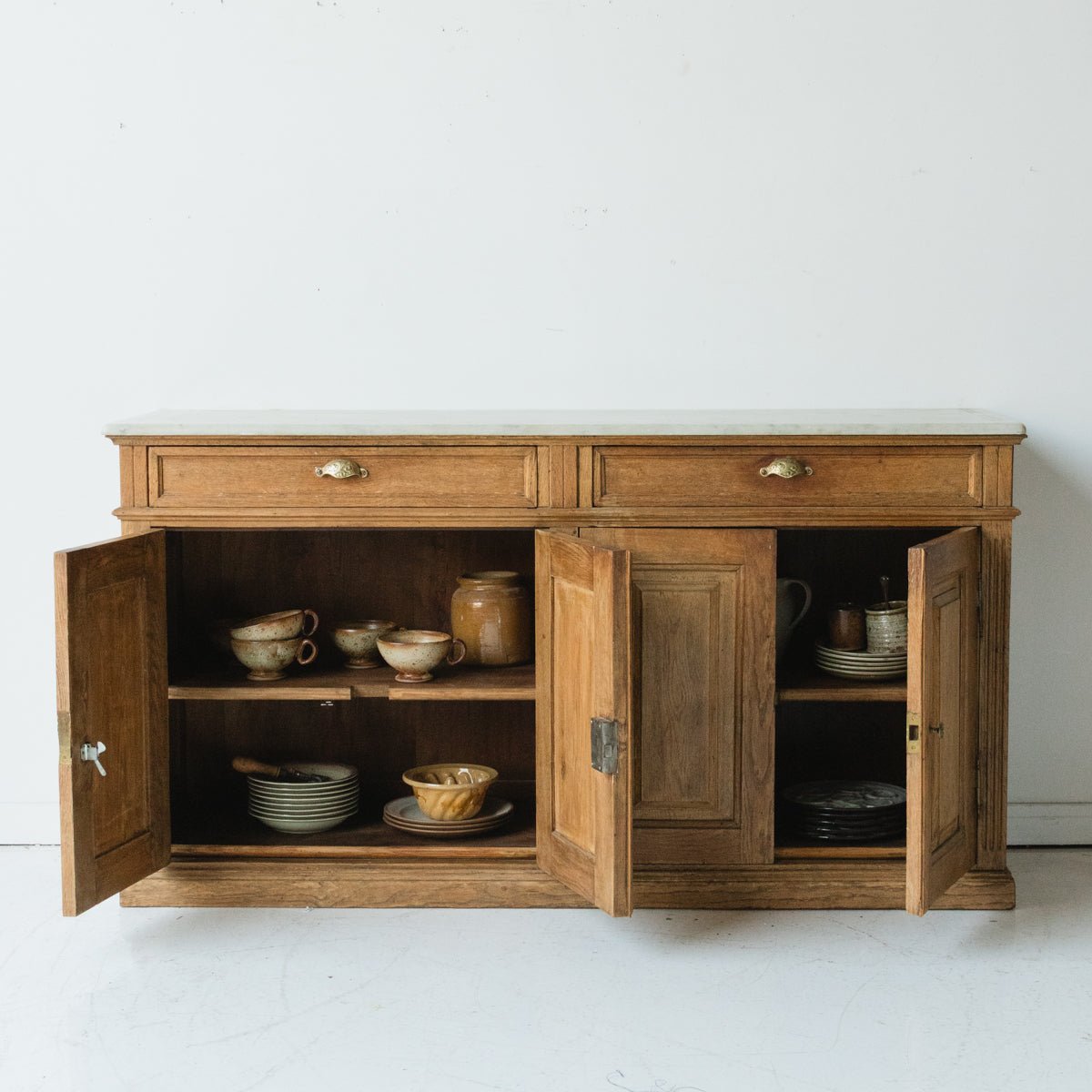 Antique Marble Buffet - elsie green - furniture