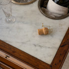Antique Marble Champagne Table - elsie green - furniture