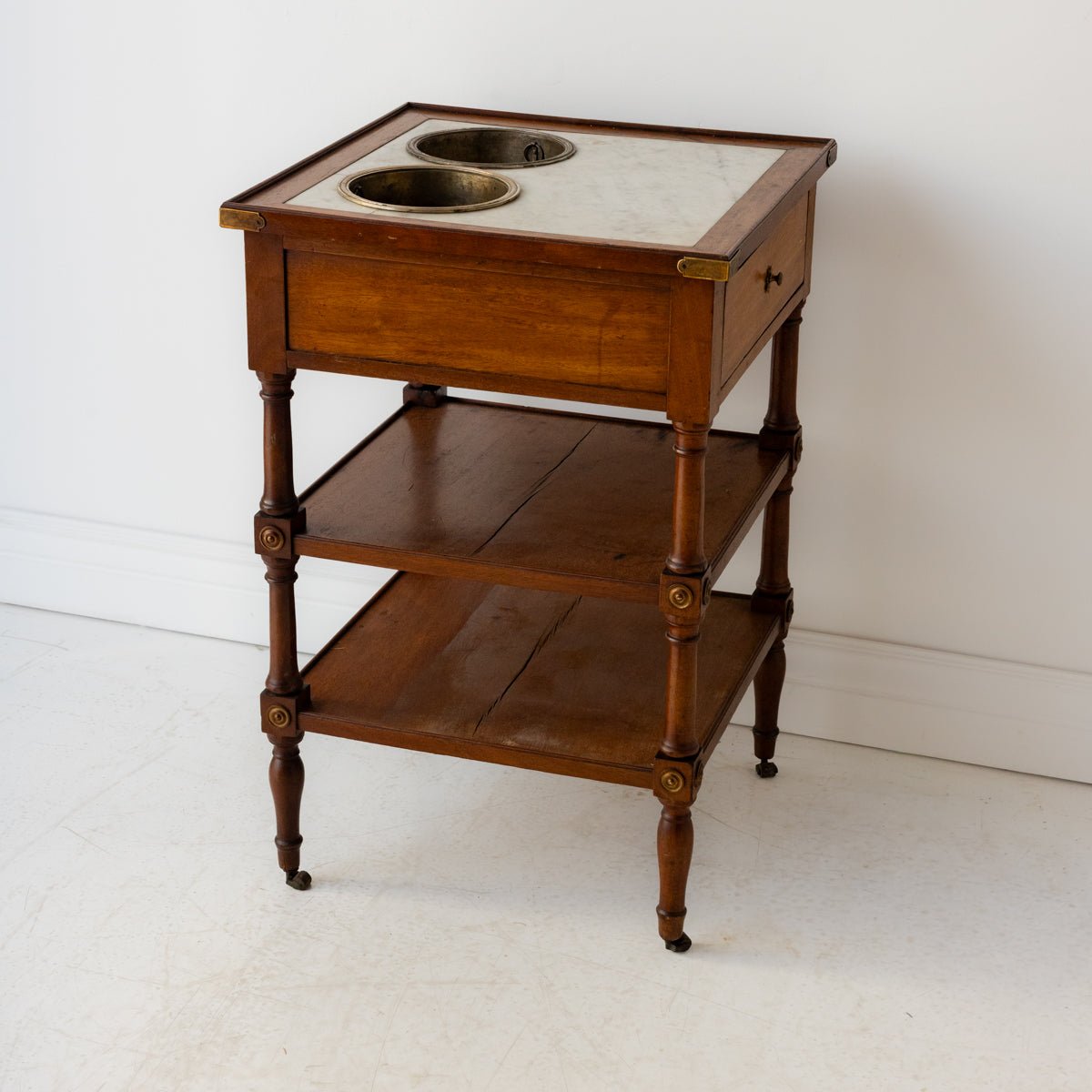 Antique Marble Champagne Table - elsie green - furniture