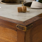 Antique Marble Champagne Table - elsie green - furniture
