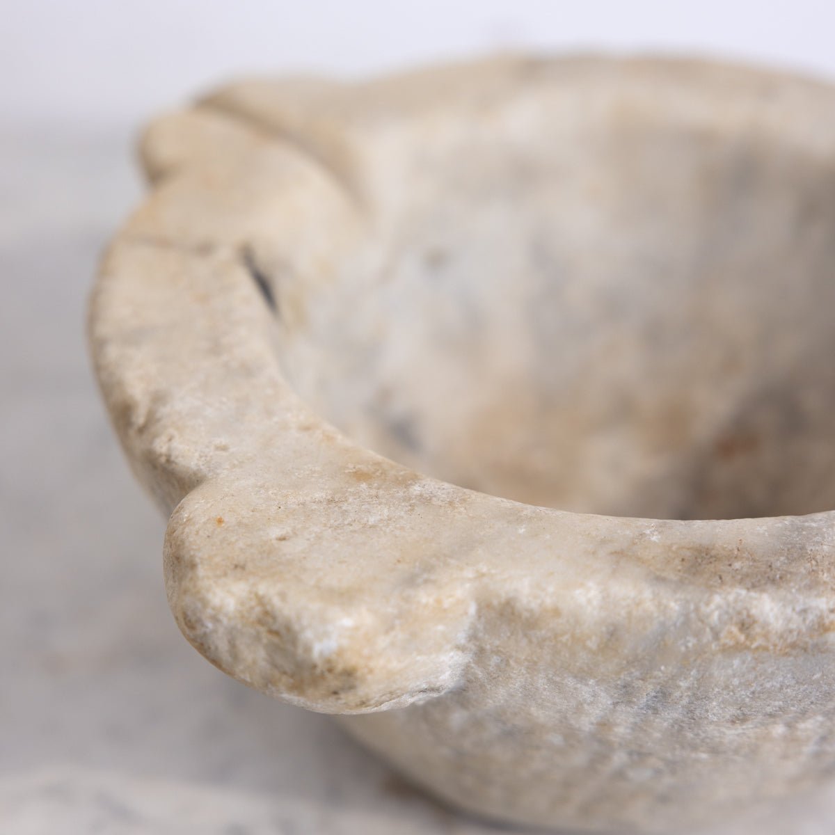 Antique Marble Mortar - elsie green - the french kitchen