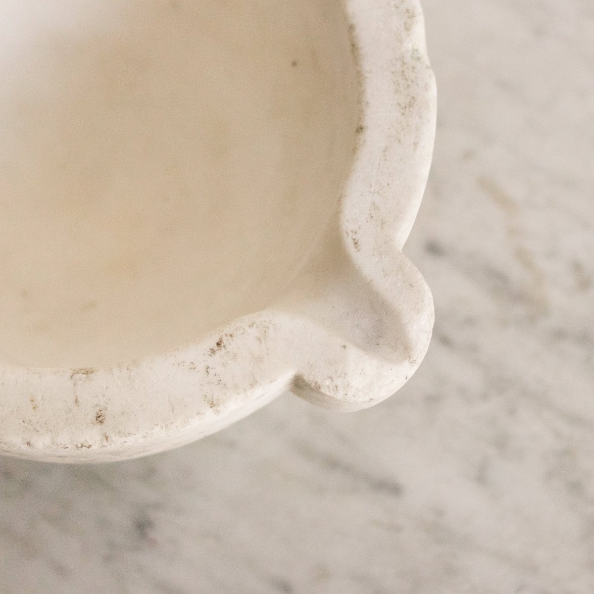 Antique Marble Mortar - elsie green - The French Kitchen