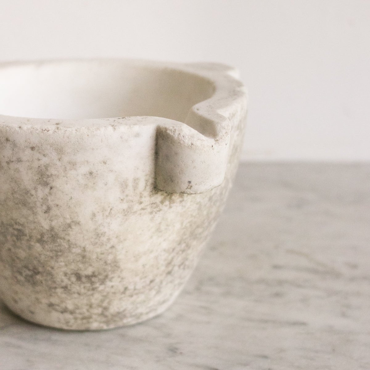 Antique Marble Mortar - elsie green - The French Kitchen