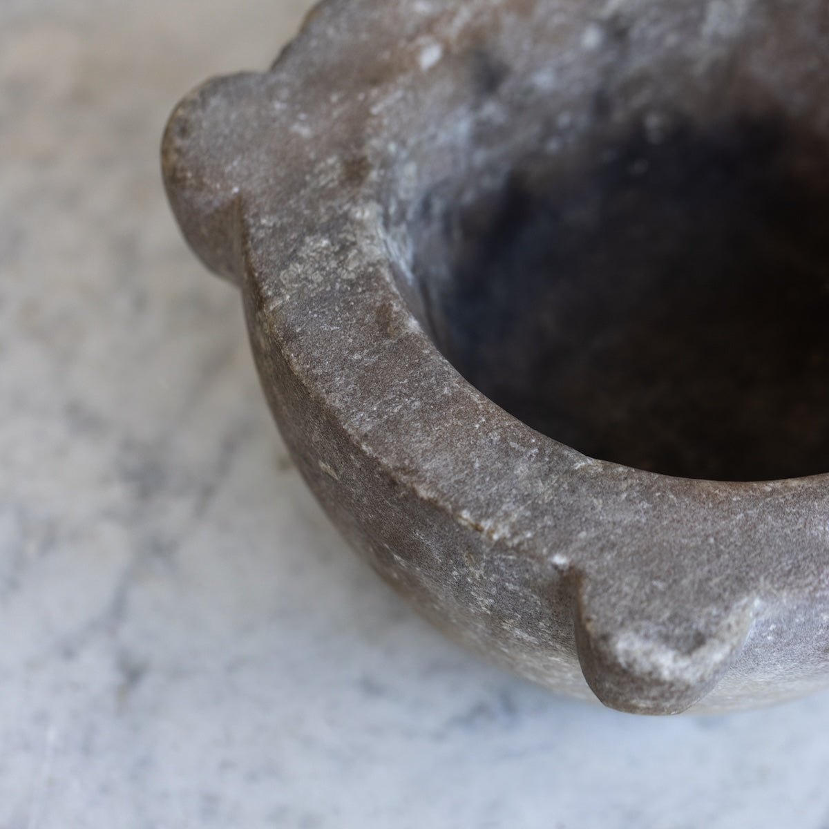 Antique Marble Mortar - elsie green - The French Kitchen