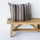 Antique Mattress Ticking Pillow - elsie green - textiles