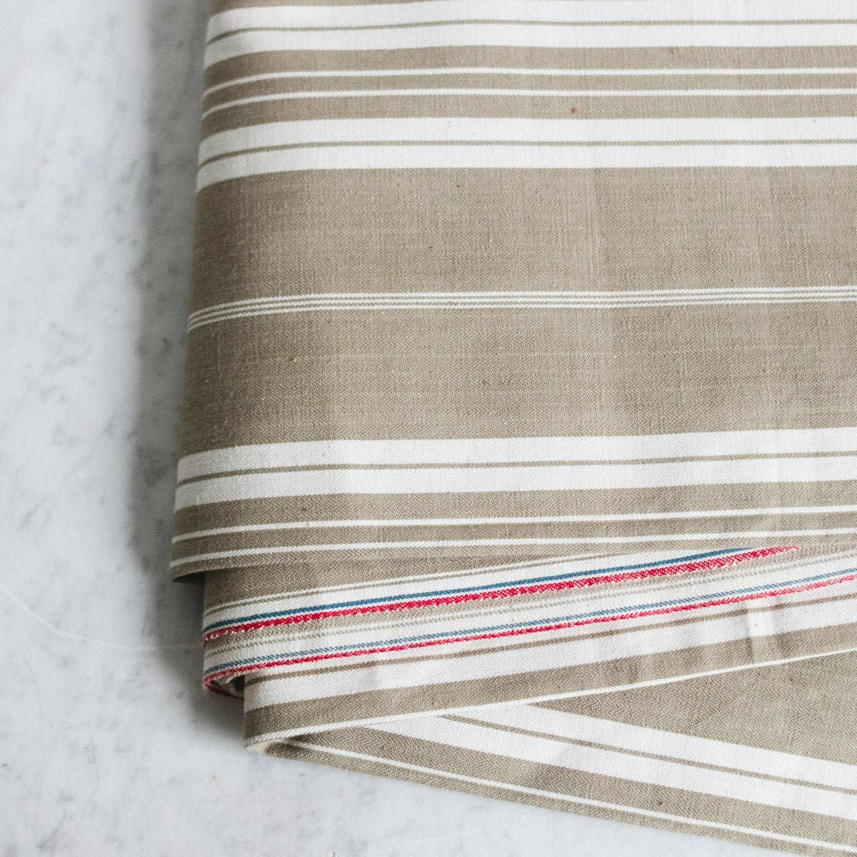 Antique Mattress Ticking - elsie green - Textiles