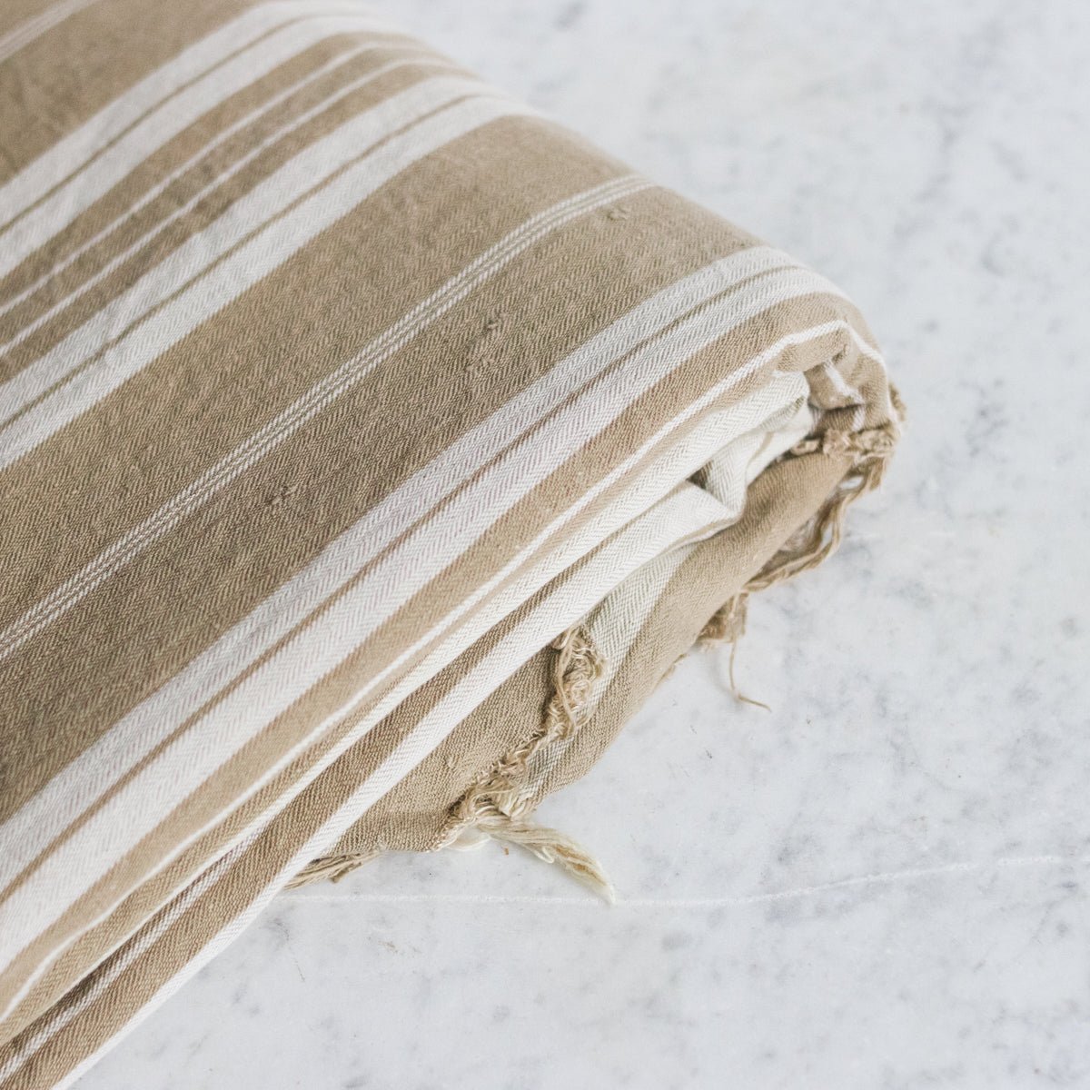 Antique Mattress Ticking - elsie green - Textiles