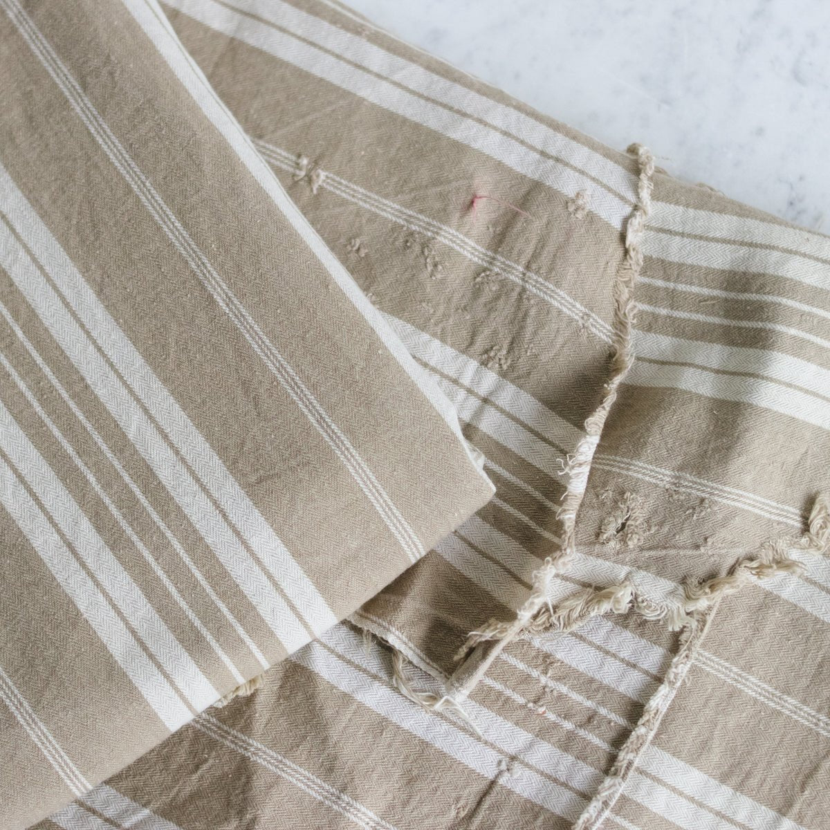 Antique Mattress Ticking - elsie green - Textiles