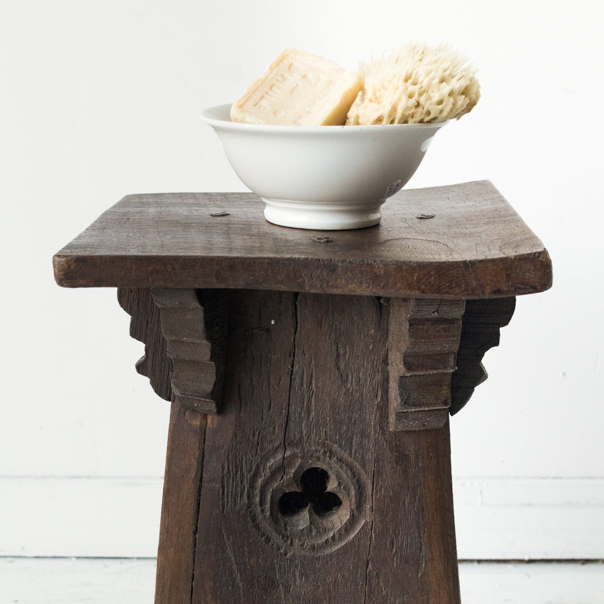 Antique Monastery Stool - elsie green - furniture