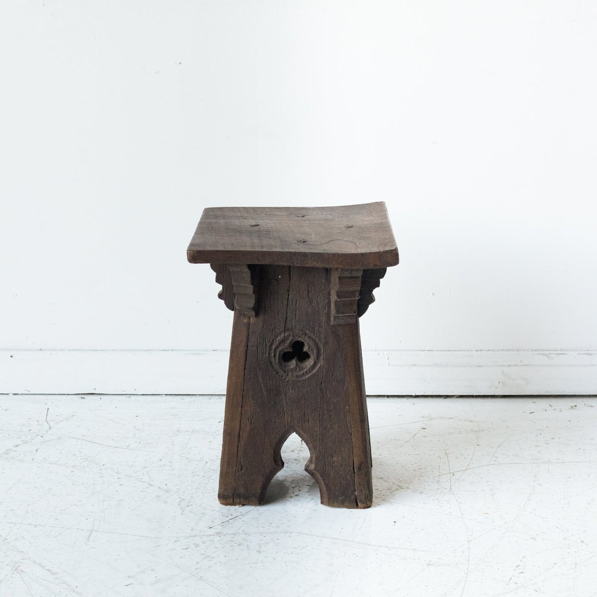 Antique Monastery Stool - elsie green - furniture