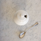 Antique Mustard Pot with Silver Spoon - elsie green - the french kitchen