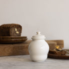 Antique Mustard Pot with Silver Spoon - elsie green - the french kitchen
