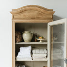 Antique Oak Cabinet - elsie green - furniture