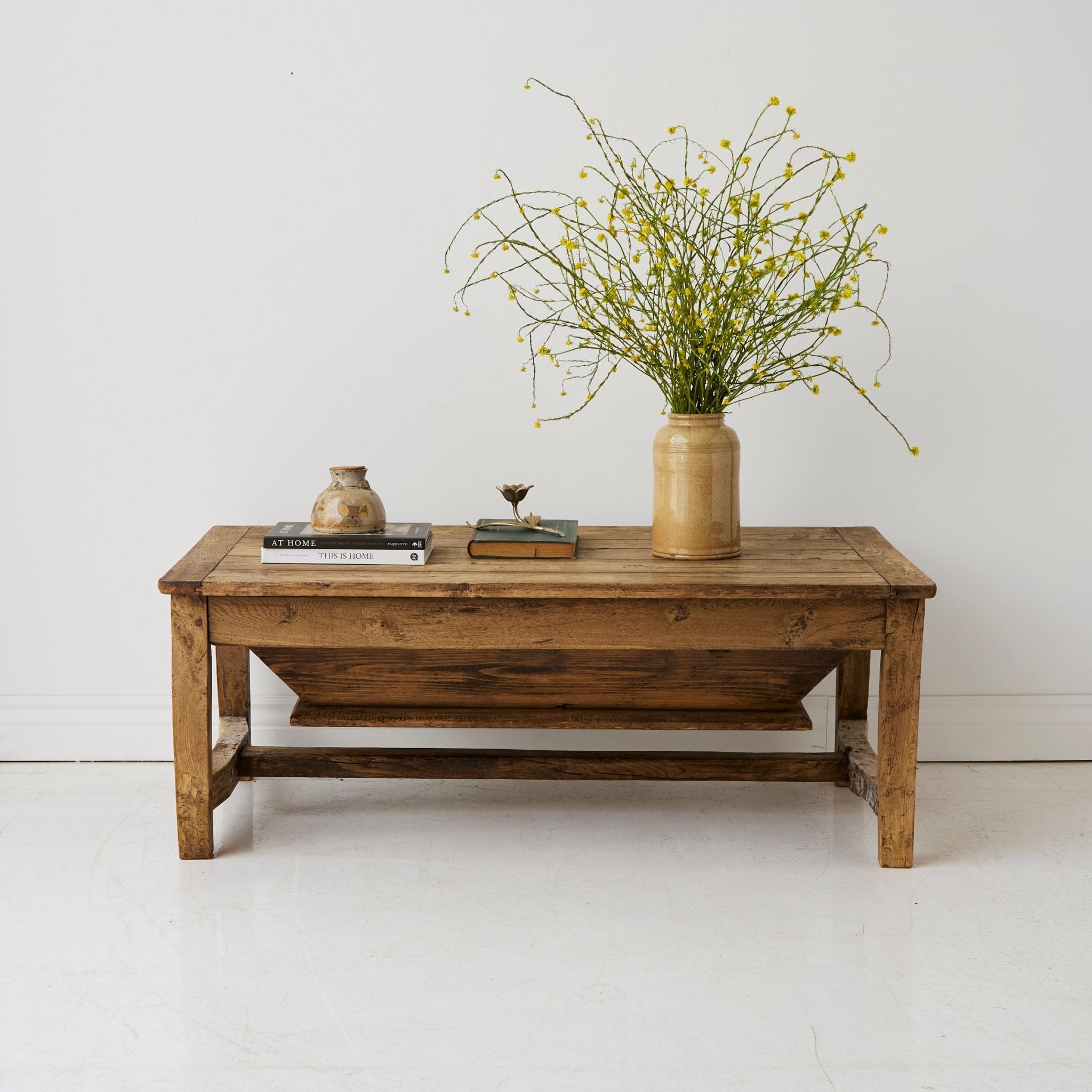 Antique Oak Coffee Table - elsie green - furniture