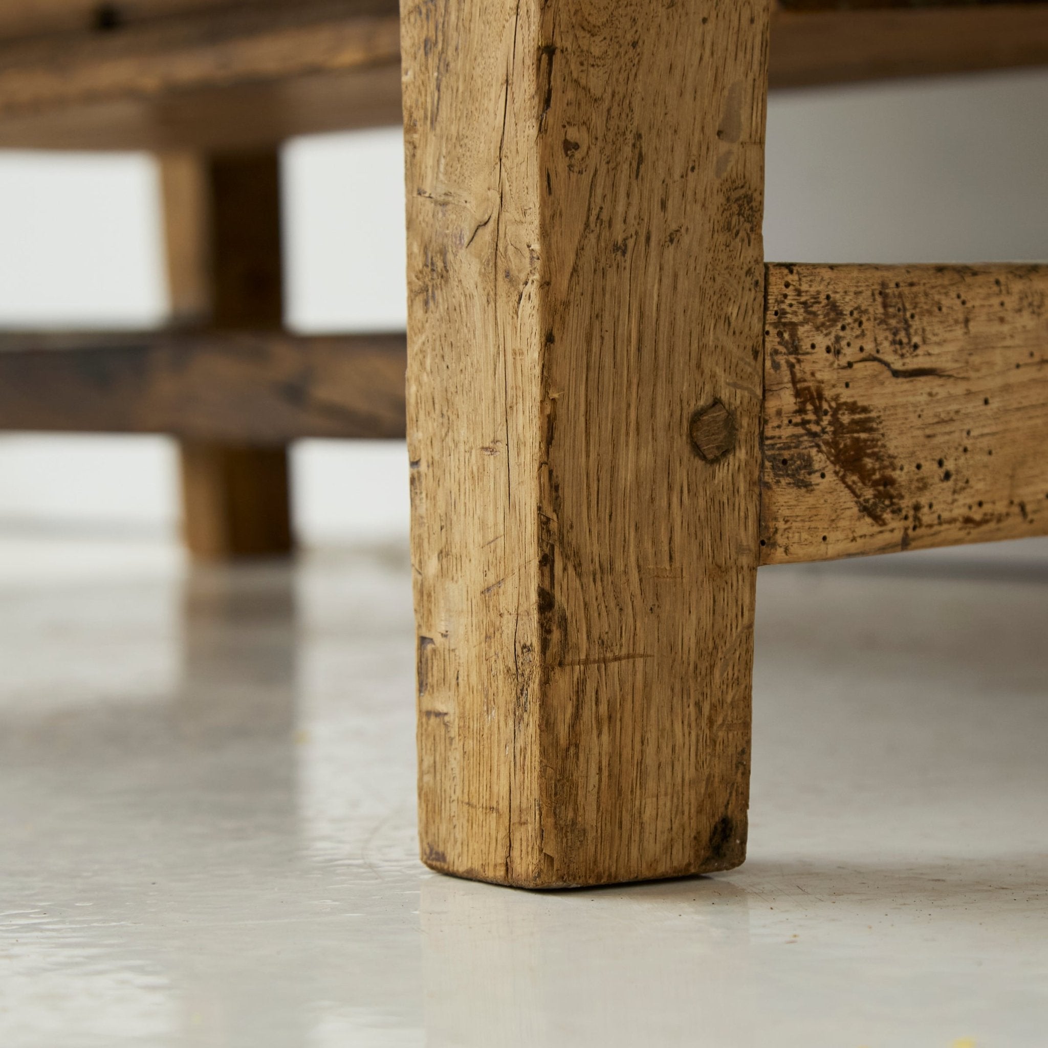 Antique Oak Coffee Table - elsie green - furniture