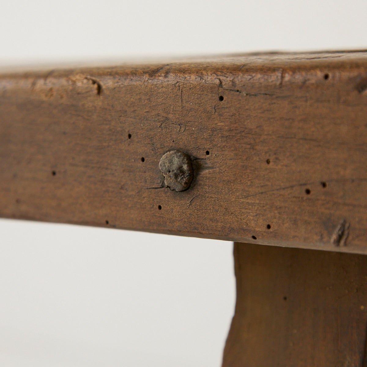 Antique Oak Farm Bench - elsie green - furniture
