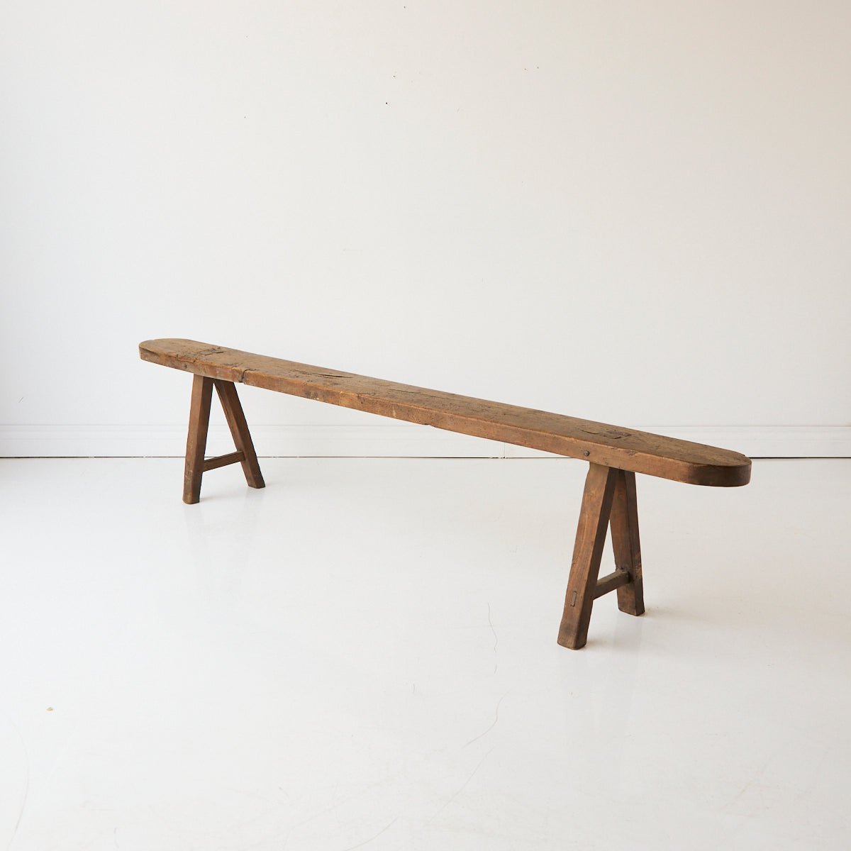 Antique Oak Farm Bench - elsie green - furniture