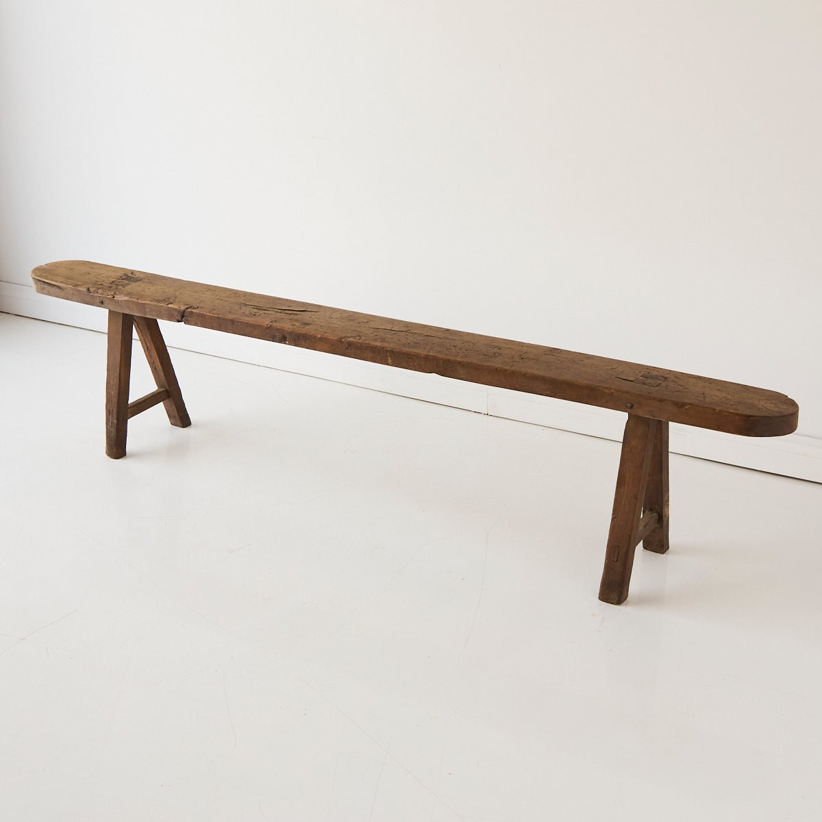 Antique Oak Farm Bench - elsie green - furniture