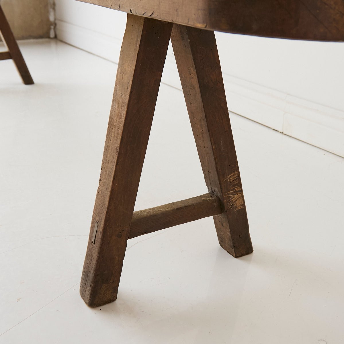 Antique Oak Farm Bench - elsie green - furniture
