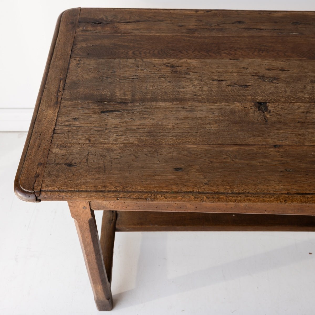 Antique Oak Farm Table - elsie green - furniture