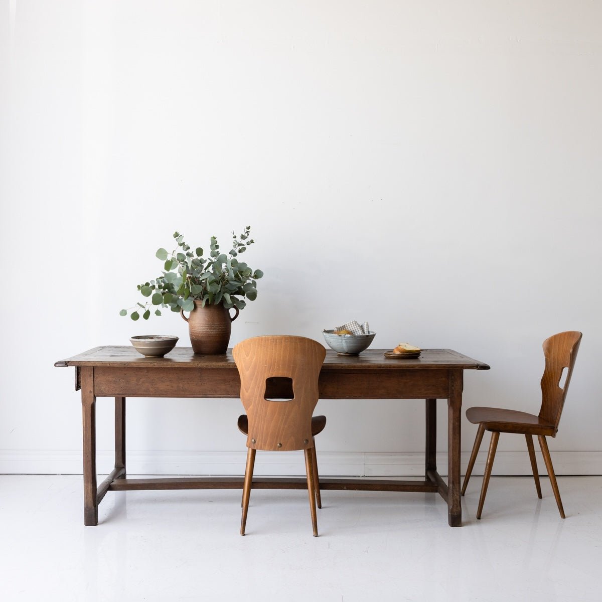 Antique Oak Farm Table - elsie green - furniture