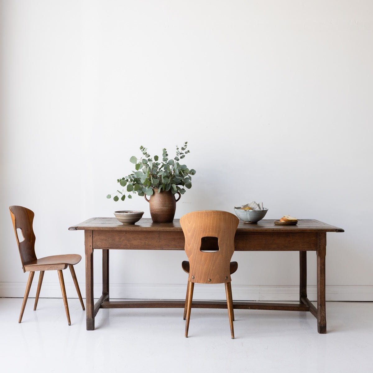 Antique Oak Farm Table - elsie green - furniture