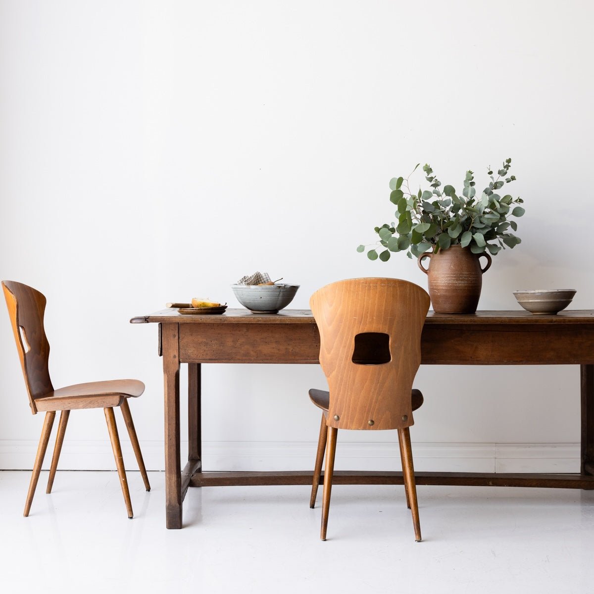 Antique Oak Farm Table - elsie green - furniture