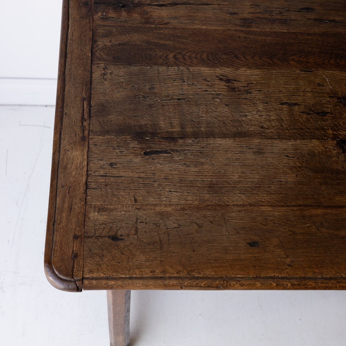 Antique Oak Farm Table - elsie green - furniture