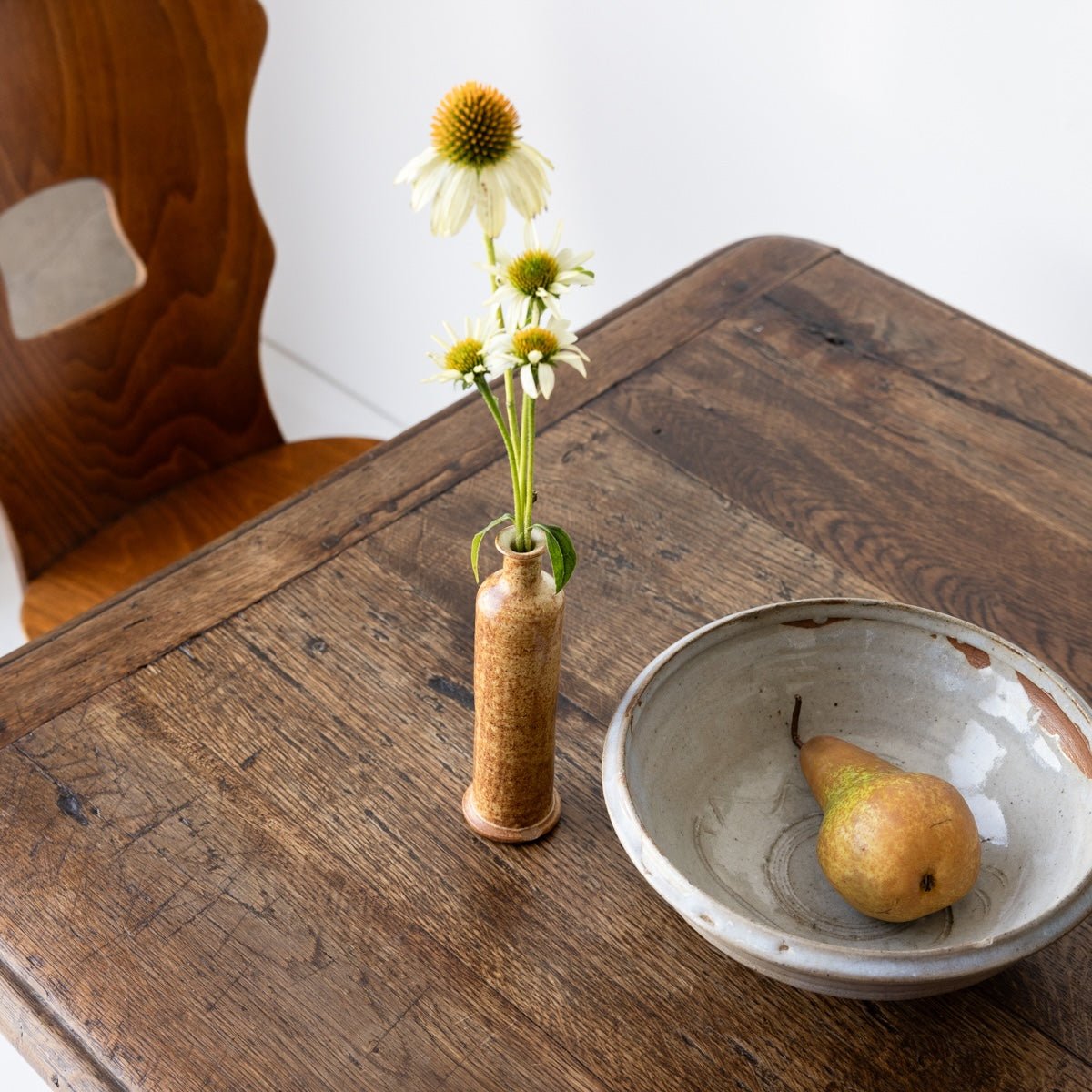 Antique Oak Farm Table - elsie green - furniture
