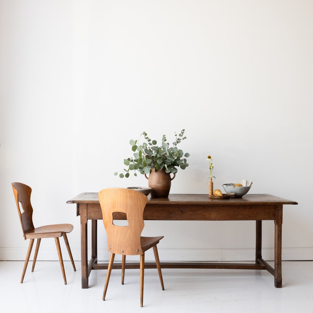 Antique Oak Farm Table - elsie green - furniture