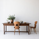 Antique Oak Farm Table - elsie green - furniture
