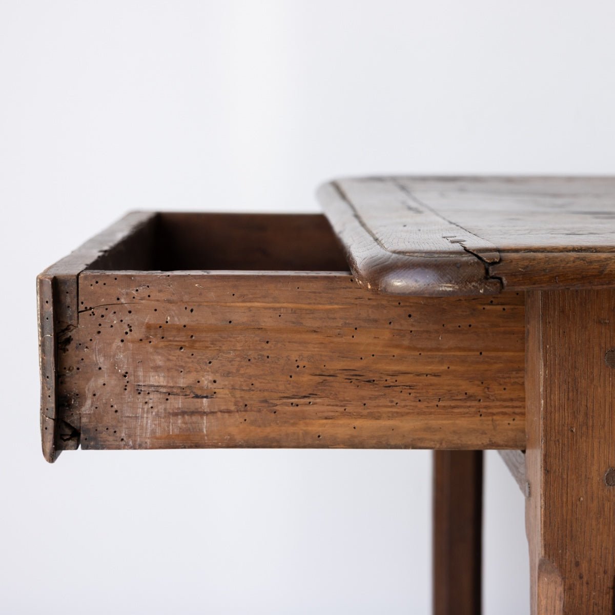 Antique Oak Farm Table - elsie green - furniture