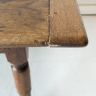 Antique Oak Farmhouse Coffee Table - elsie green - furniture