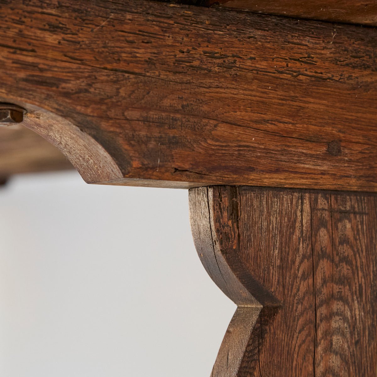 Antique Oak Monastery Table - elsie green - furniture