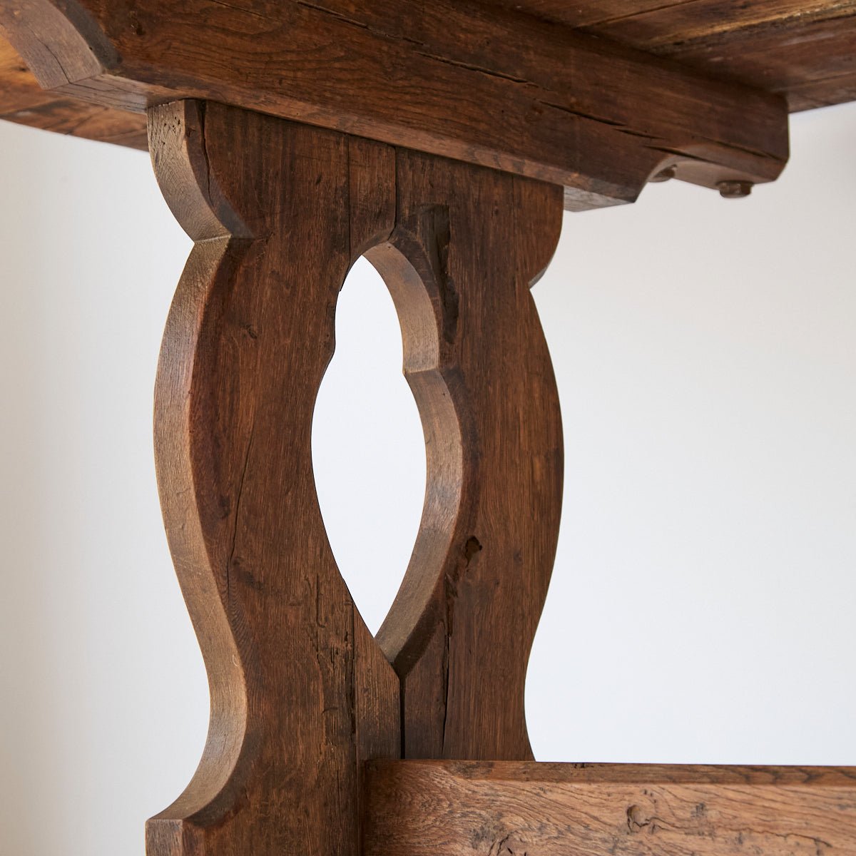 Antique Oak Monastery Table - elsie green - furniture